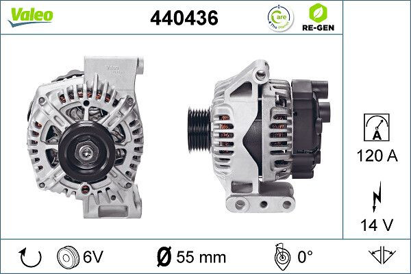 Kintamosios srovės generatorius VALEO 440436