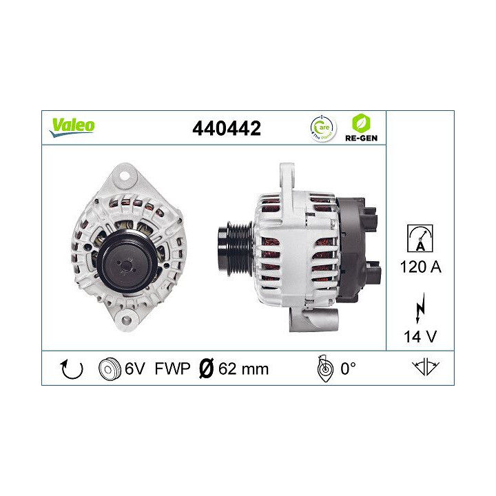 Kintamosios srovės generatorius VALEO 440442