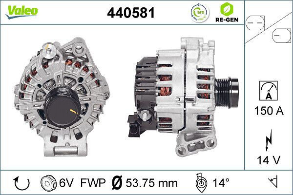 Kintamosios srovės generatorius VALEO 440581