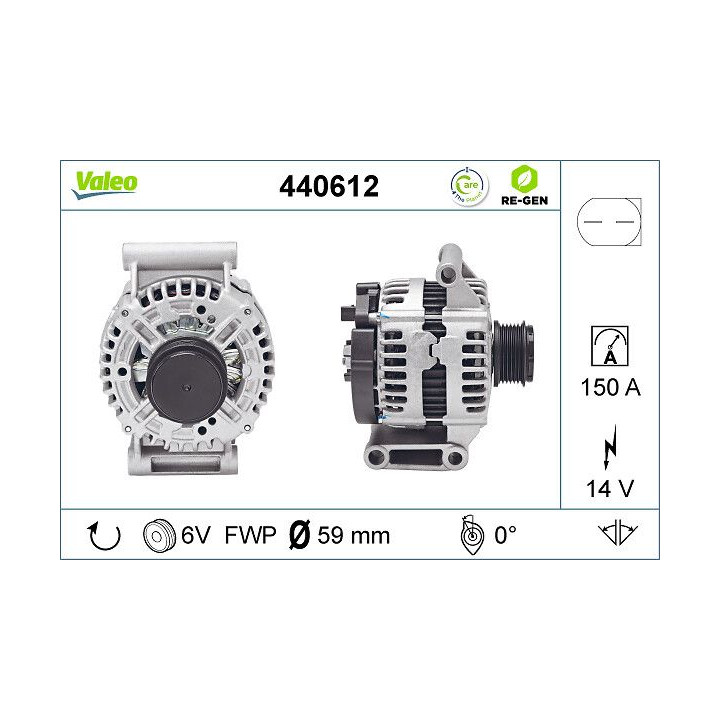 Kintamosios srovės generatorius VALEO 440612