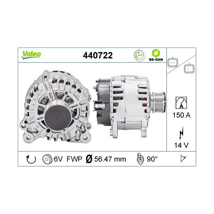 Kintamosios srovės generatorius VALEO 440722