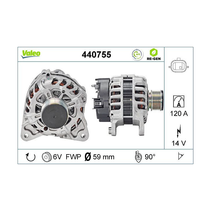 Kintamosios srovės generatorius VALEO 440755