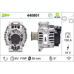 Kintamosios srovės generatorius VALEO 440801