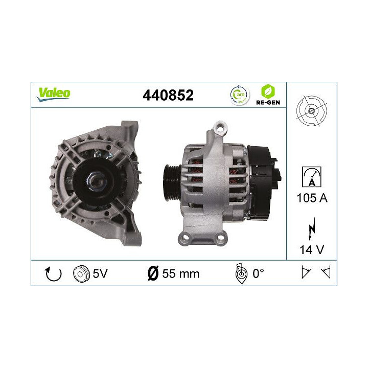 Kintamosios srovės generatorius VALEO 440852