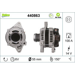 Kintamosios srovės generatorius VALEO 440863