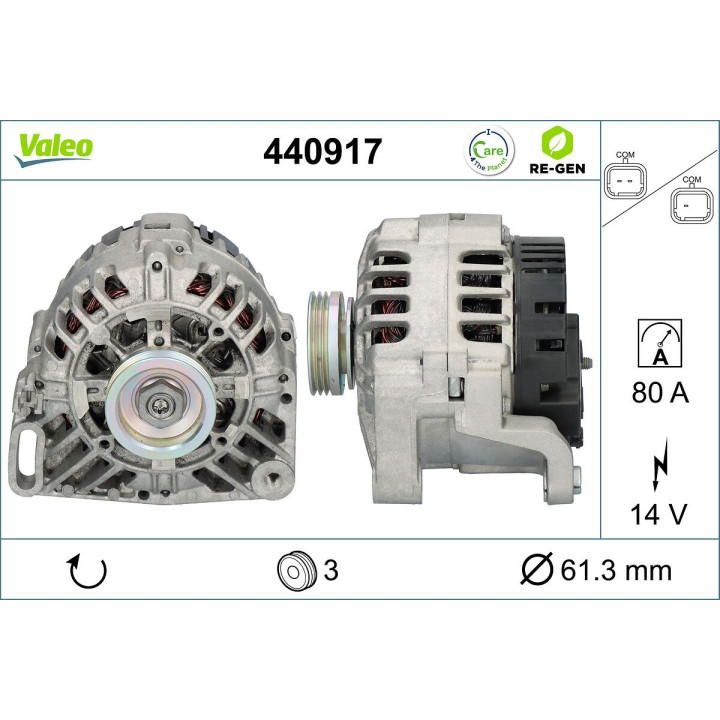 Kintamosios srovės generatorius VALEO 440917