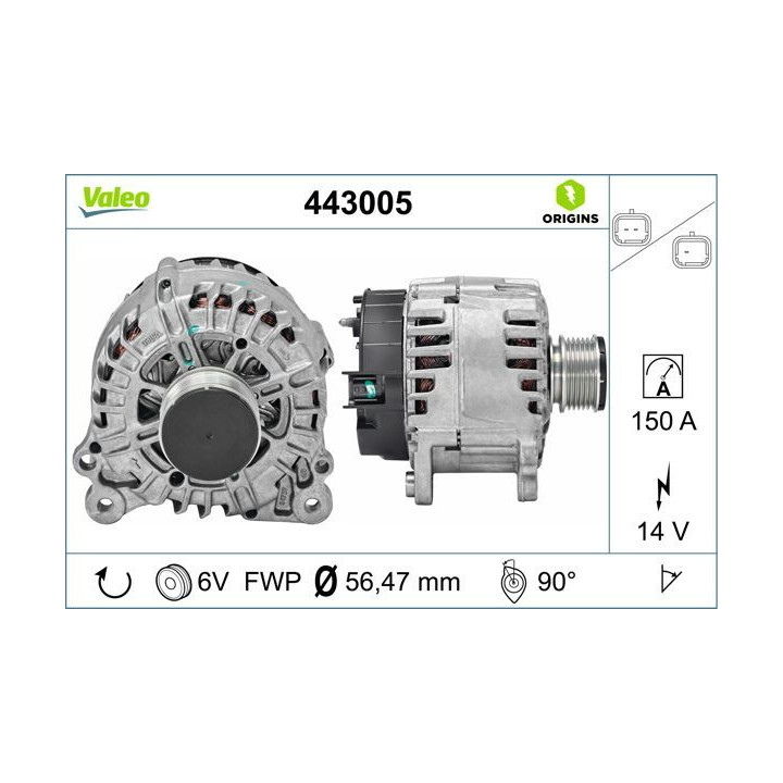 Kintamosios srovės generatorius VALEO 443005