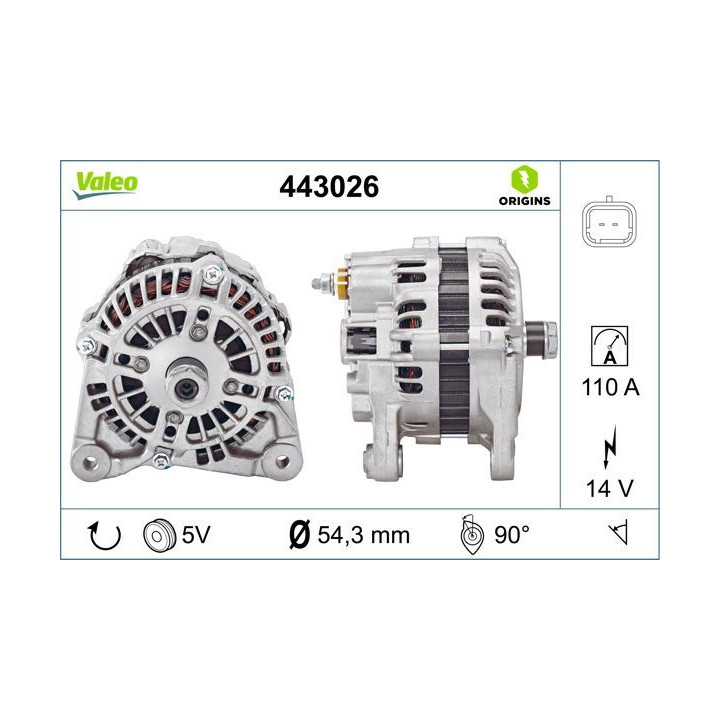Kintamosios srovės generatorius VALEO 443026