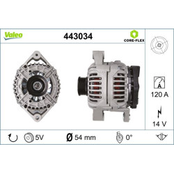 Kintamosios srovės generatorius VALEO 443034