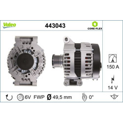 Kintamosios srovės generatorius VALEO 443043