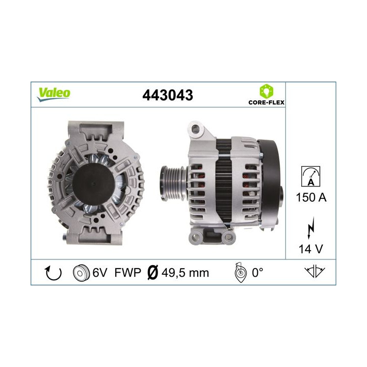 Kintamosios srovės generatorius VALEO 443043