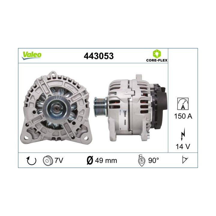 Kintamosios srovės generatorius VALEO 443053