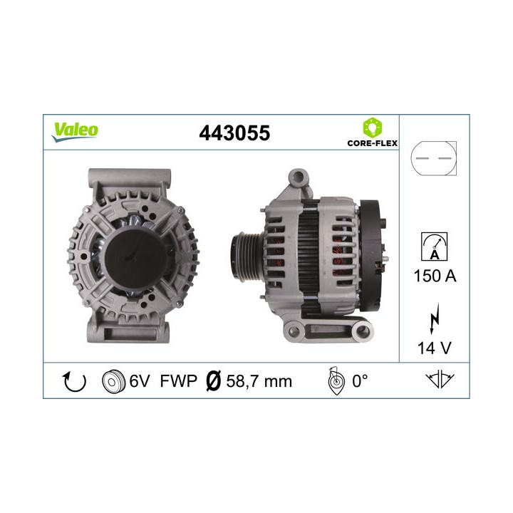 Kintamosios srovės generatorius VALEO 443055