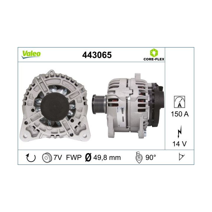 Kintamosios srovės generatorius VALEO 443065