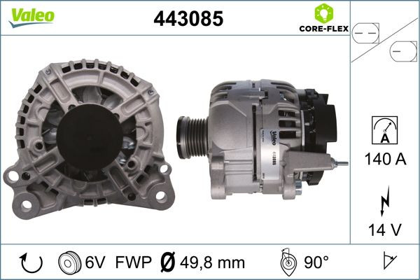 Kintamosios srovės generatorius VALEO 443085