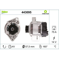 Kintamosios srovės generatorius VALEO 443095