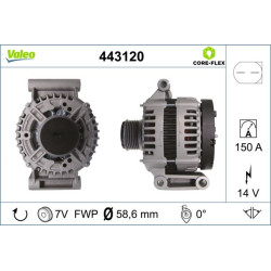 Kintamosios srovės generatorius VALEO 443120