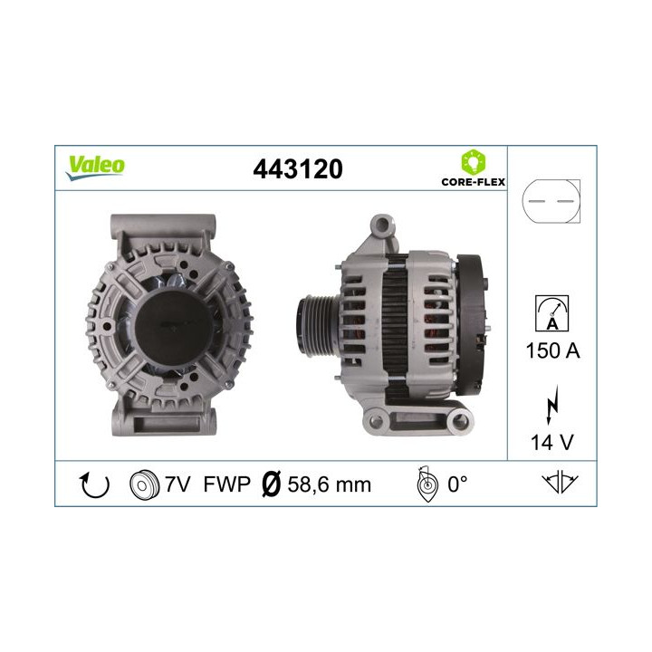 Kintamosios srovės generatorius VALEO 443120