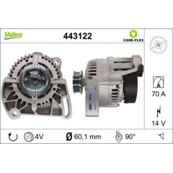 Kintamosios srovės generatorius VALEO 443122