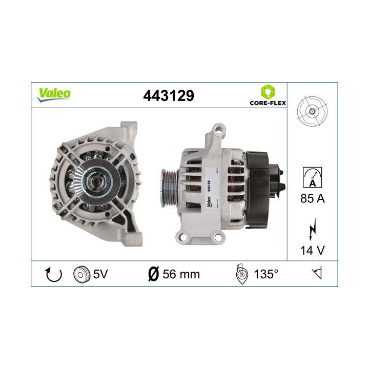 Kintamosios srovės generatorius VALEO 443129