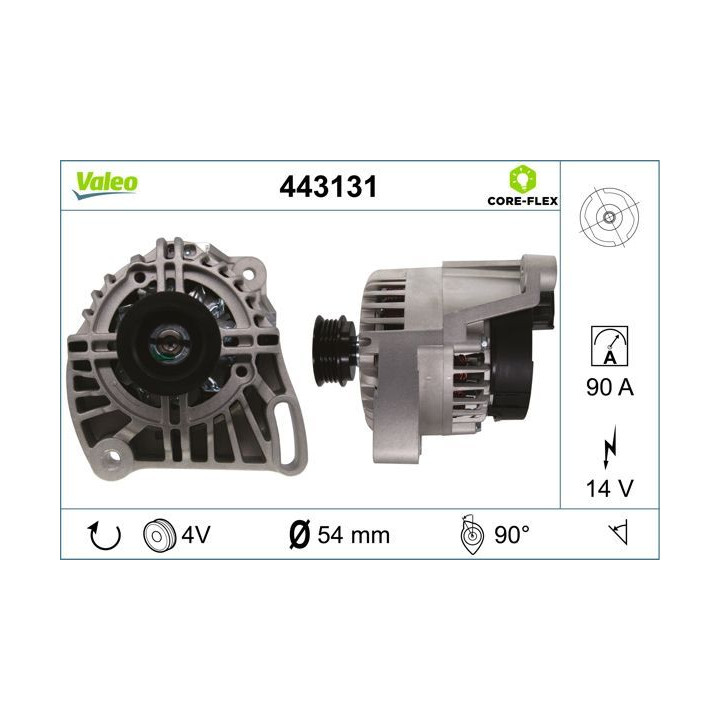Kintamosios srovės generatorius VALEO 443131