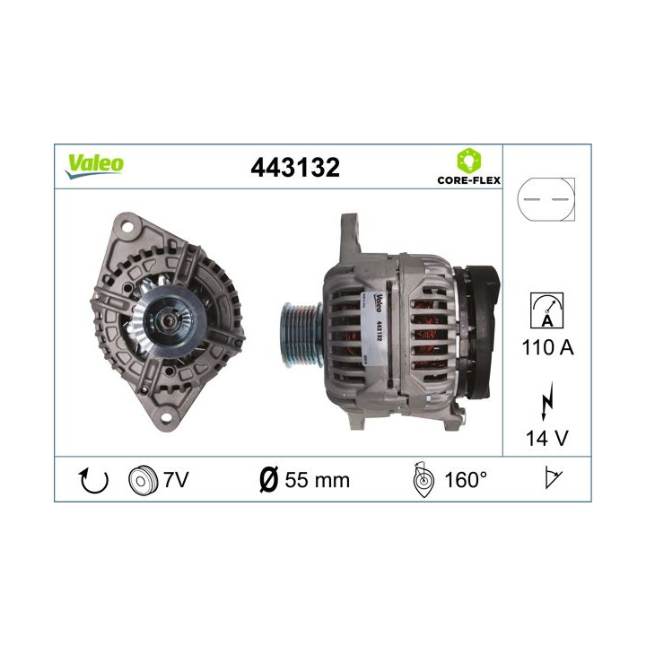 Kintamosios srovės generatorius VALEO 443132
