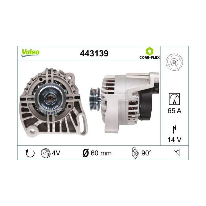 Kintamosios srovės generatorius VALEO 443139