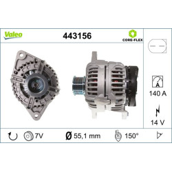 Kintamosios srovės generatorius VALEO 443156