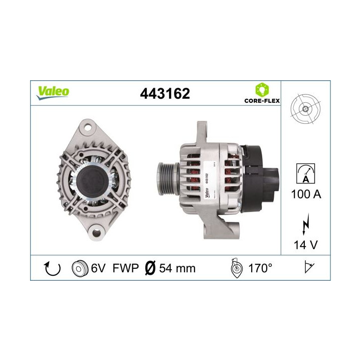 Kintamosios srovės generatorius VALEO 443162