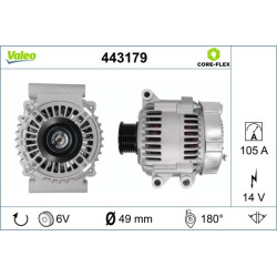 Kintamosios srovės generatorius VALEO 443179
