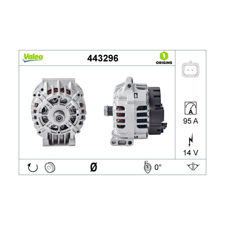 Kintamosios srovės generatorius VALEO 443296