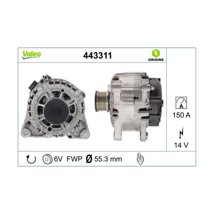 Kintamosios srovės generatorius VALEO 443311