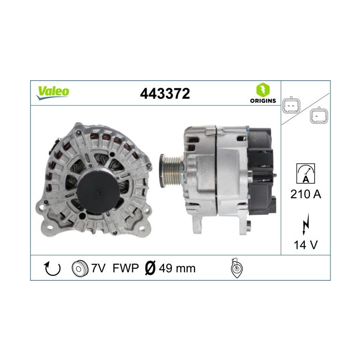 Kintamosios srovės generatorius VALEO 443372