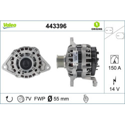 Kintamosios srovės generatorius VALEO 443396