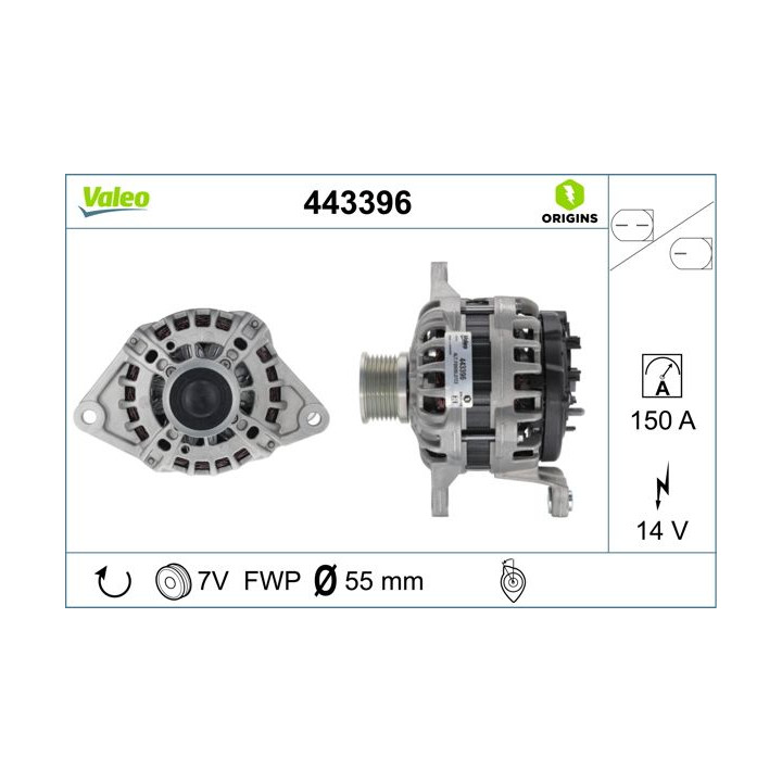 Kintamosios srovės generatorius VALEO 443396