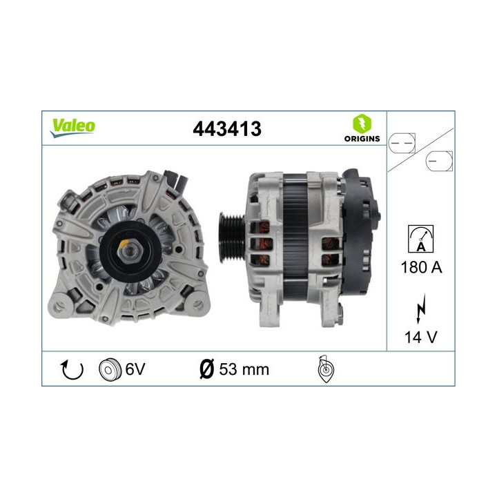 Kintamosios srovės generatorius VALEO 443413