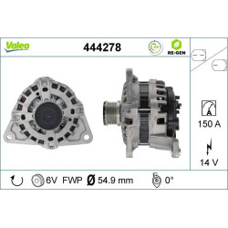 Kintamosios srovės generatorius VALEO 444278