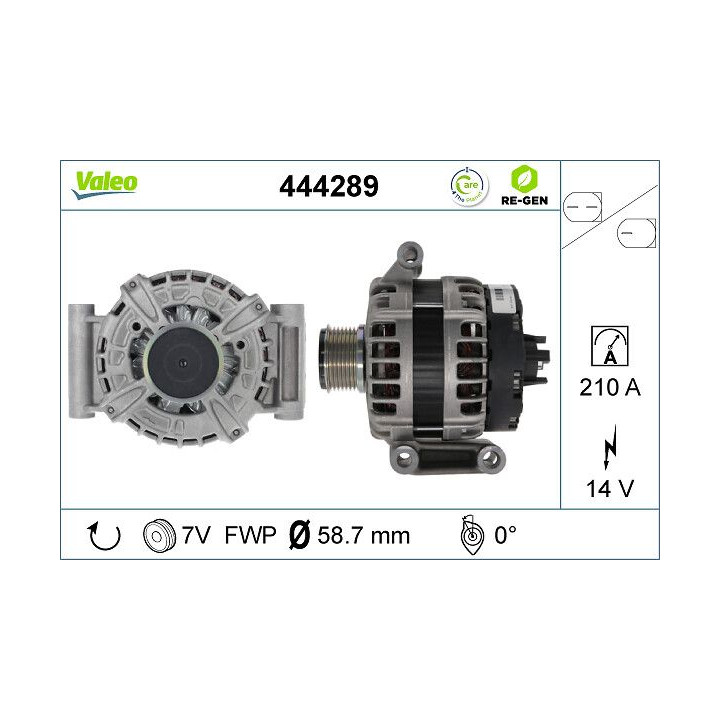 Kintamosios srovės generatorius VALEO 444289