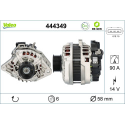 Kintamosios srovės generatorius VALEO 444349