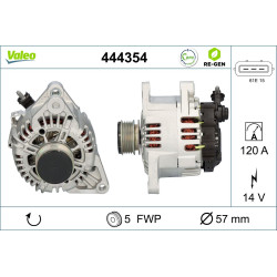 Kintamosios srovės generatorius VALEO 444354
