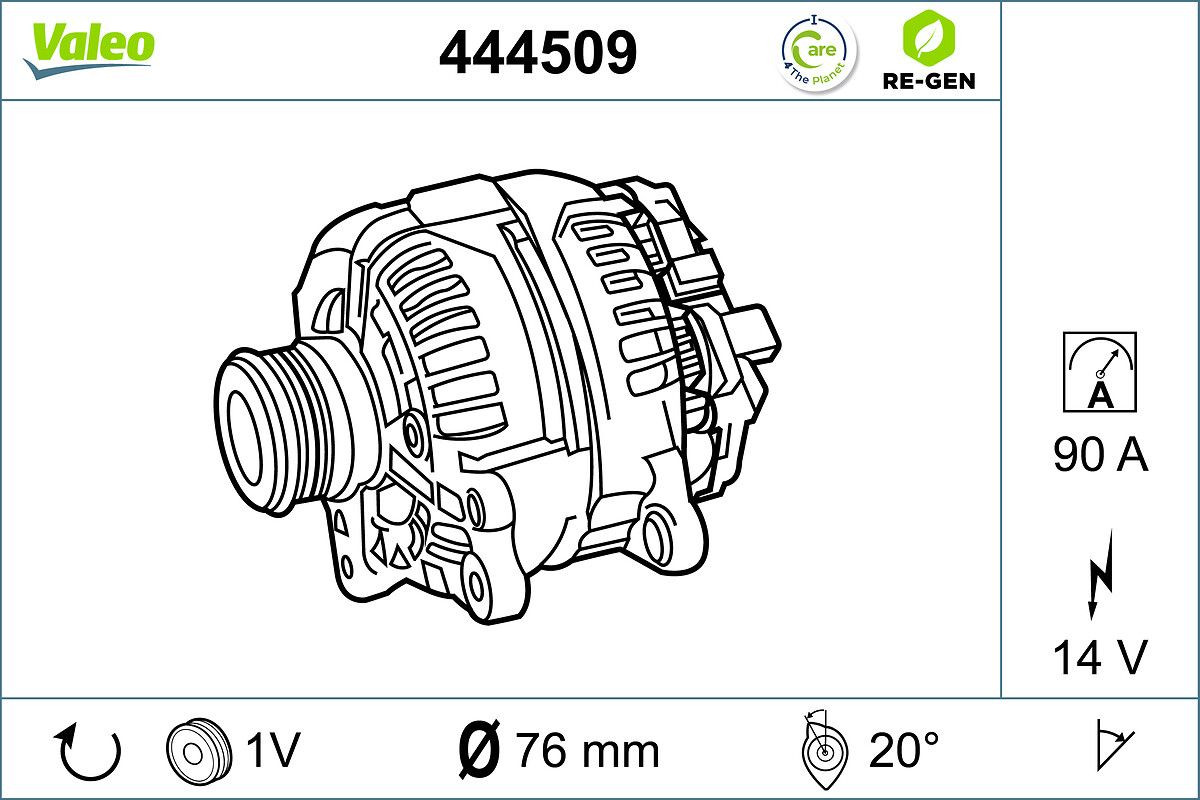 Kintamosios srovės generatorius VALEO 444509