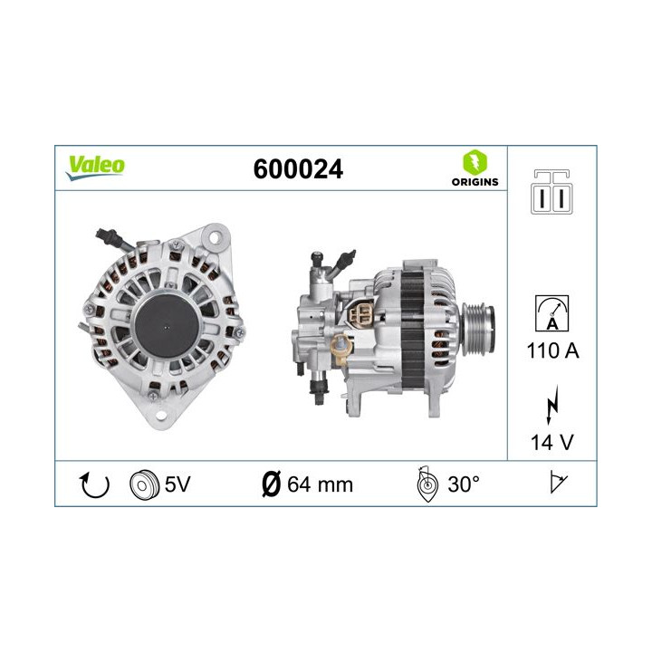 Kintamosios srovės generatorius VALEO 600024