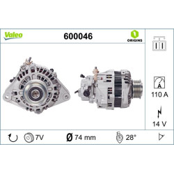 Kintamosios srovės generatorius VALEO 600046
