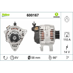 Kintamosios srovės generatorius VALEO 600167