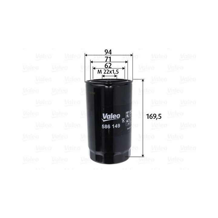 Alyvos filtras VALEO 586149