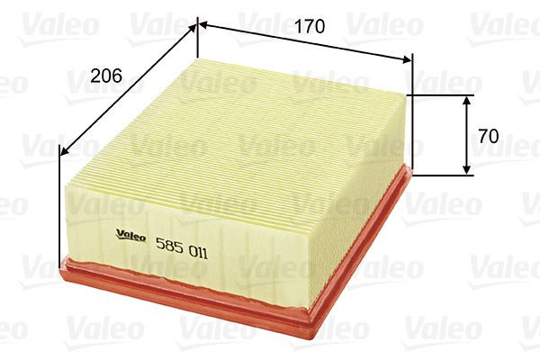 Oro filtras VALEO 585011