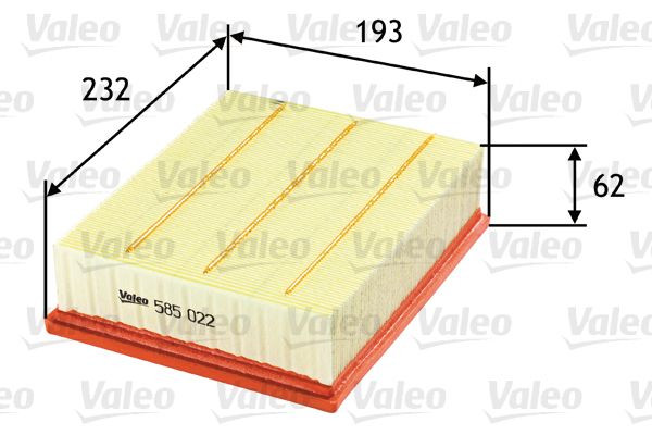 Oro filtras VALEO 585022
