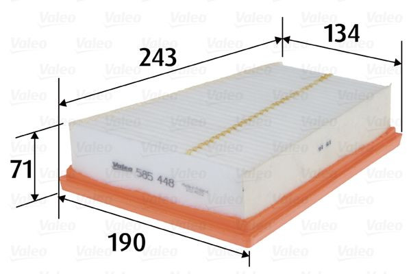 Oro filtras VALEO 585448