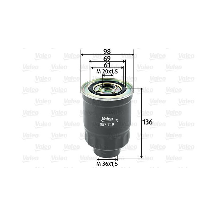 Kuro filtras VALEO 587716