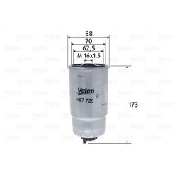 Kuro filtras VALEO 587729